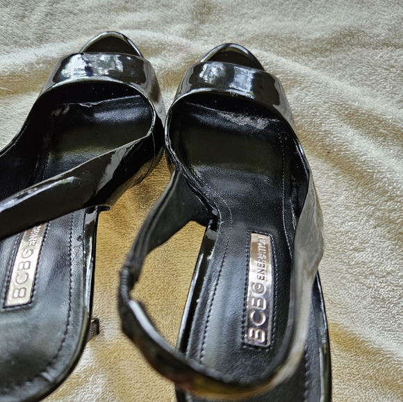 BCBG Generation Slingback Stilletto Gloss Black - Picture 3 of 11